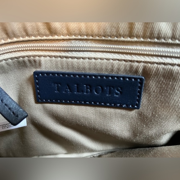 NWOT Talbots wristlet, clutch, pouch. Blue, green, yellow and pink plaid. - Picture 8 of 12